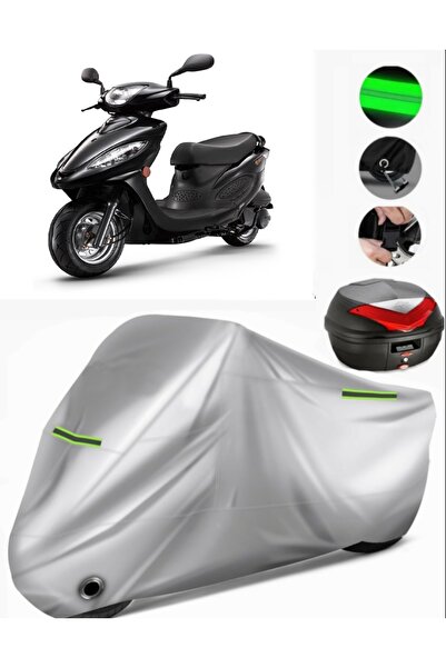 MotoEN Kymco Jockey 125 Rear Bag Compatible Motorcycle Tarpaulin Premium (Loc...