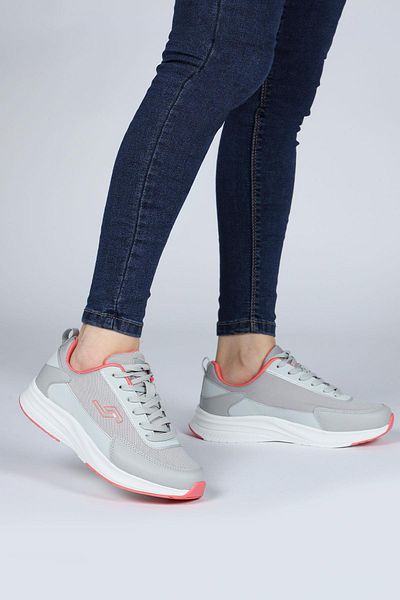 Jump 28086 Gray - Salmon Pink Women's Sneaker Casual Sports Shoes
