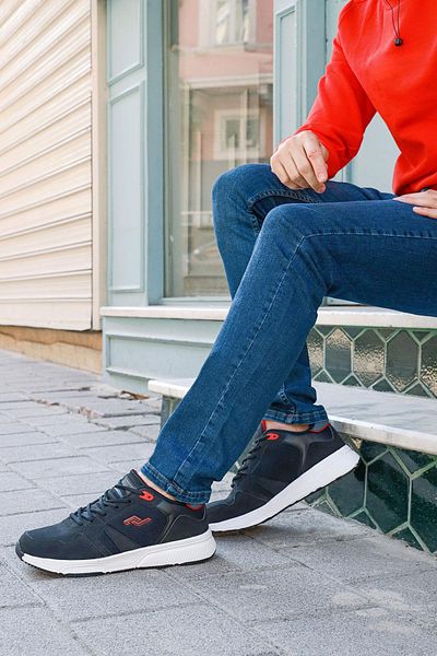 Jump 27489 Tenisi negri pentru bărbați. Tenisi casual