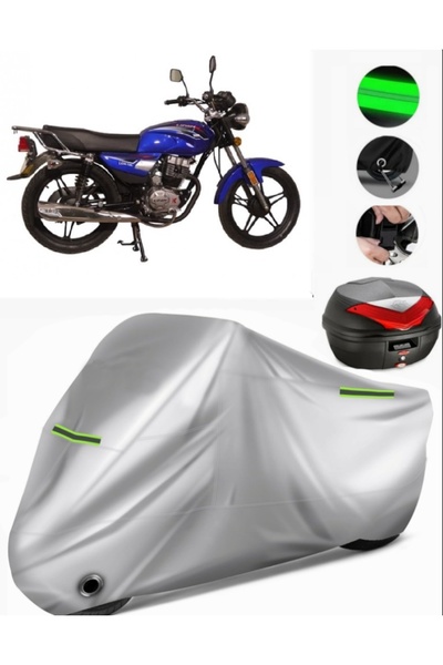 MotoEN Lifan Lion 100 Rear Bag Compatible Motorcycle Tarpaulin Premium (Lock ...