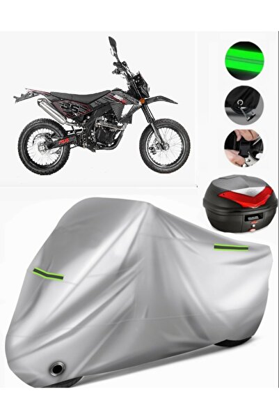 MotoEN Asian Rx 250 Supermoto Rear Bag Compatible Motorcycle Tarpaulin Premiu...