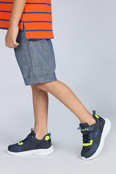 Jump 28106 Velcro Bluemarin - Neon Green Unisex copii pantofi sport pantofi sport