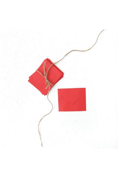 Bimotif Φάκελος μικρός, 7x9 cm 3 τεμάχια (Κόκκινο)