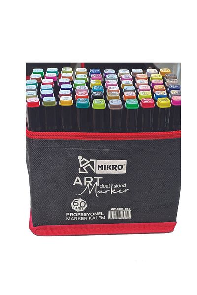 Mikro Set of 60 Art Marker Pens