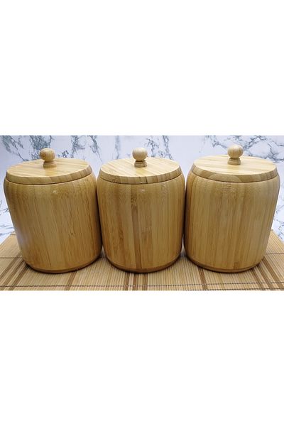 sweenhome 3 Pieces 14×12 cm Bamboo Countertop Spice Rack