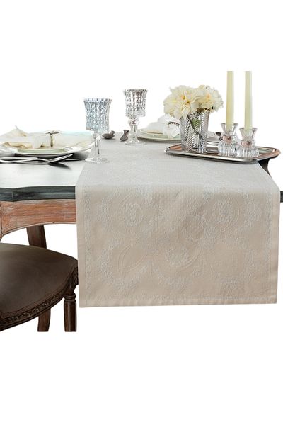 Madame Coco Orient Runner Μπεζ Χρώμα 45 cm x 160 cm