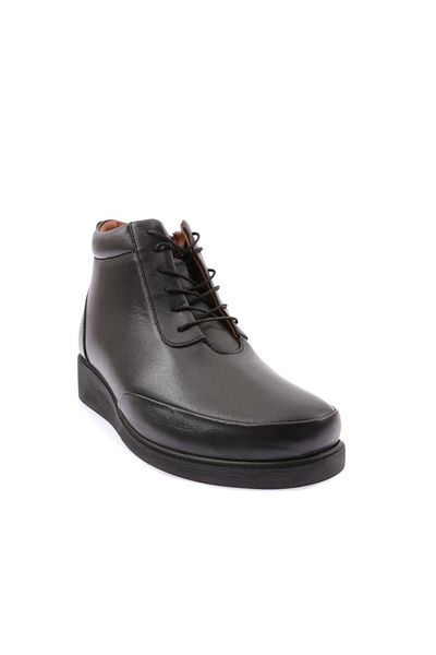 DGN Thick Sole Side Zipper Lace up Women's Boots Black 5412713