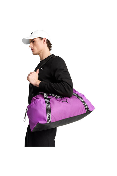 Puma Bag Puma At Ess Sports Bag, Purple, Unisex