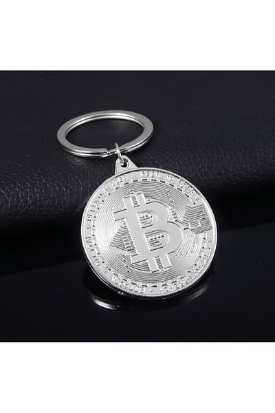Choice أحدث سلسلة مفاتيح بيتكوين فضية 2025، سلسلة مفاتيح فرقة موسيقية، قلادة مفاتيح للنساء والرجال، مجموعة مجوهرات، هدية