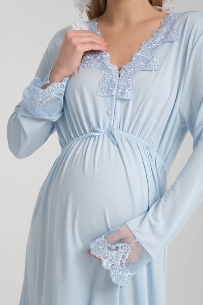 venera Set pijama elegant Venera Detalii din dantela de maternitate