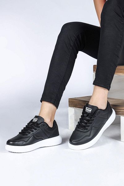 Jump 26821 Black - White Women's Sneaker Casual Sneakers