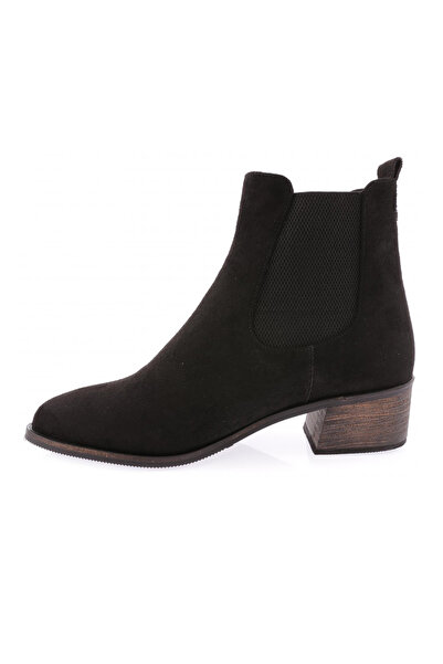 DGN 104 Kadin Çerçeve Topuklu Strech Detayli Bot