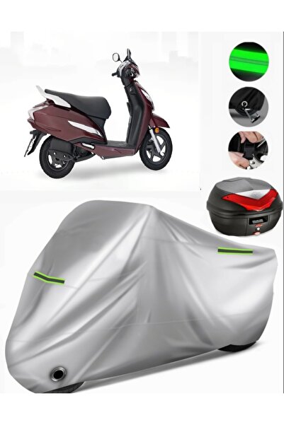 MotoEN هوندا أكتيفا 110 حقيبة خلفية متوافقة مع القماش المشمع للدراجات النارية...