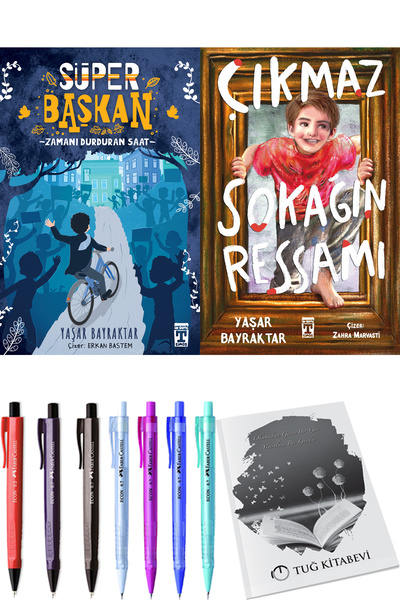 Timaş Yayınları Süper Başkan Zamanı Durduran Saat ve Çıkmaz Sokağın Ressamı +...