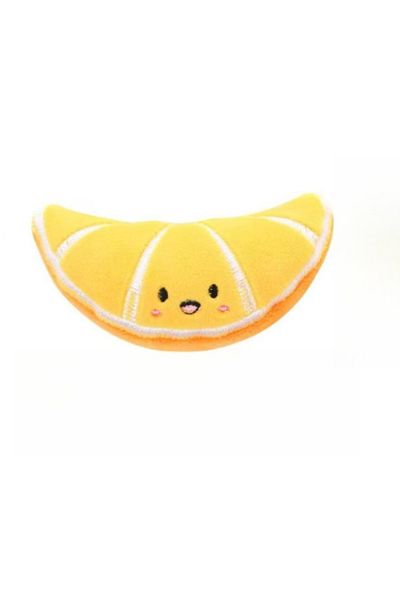 Choice Orange Pet Molar Bite Toy Cartoon Stuffed Animal Cute Plush Cat Chew Toy Interactive Pets Toys For C