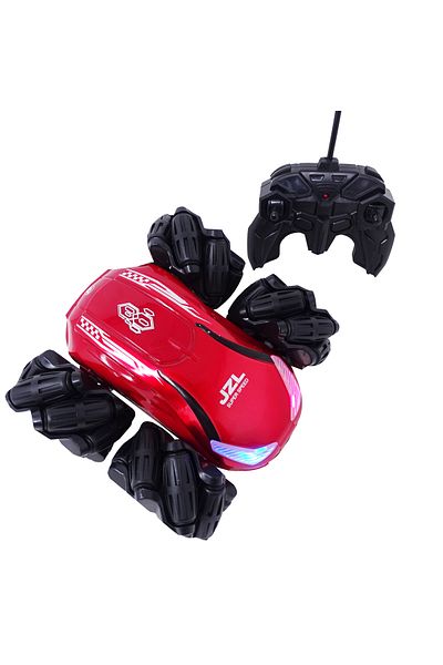 Salamandra Red Car With Remote Control, Battery, Special Turn And Lights
