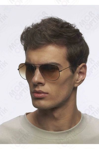 Ray-Ban Purple Optical Rb3025 Aviator 004/51 (55 Small Size) Brown Gradient Drop Unisex