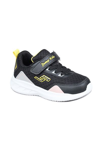 Jump 28110 Pantofi negri cu velcro pentru fete Pantofi casual