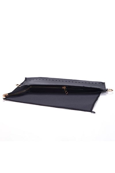 Sultan 28 cm Black Lined Bag Zipper