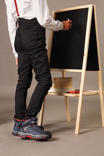 Jump 27787 Velcro Navy Blue - Red Unisex Children's Casual Boots Sneakers