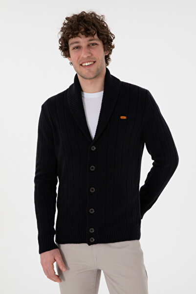 U.S. Polo Assn. Erkek Lacivert Triko Hırka 50297061-VR033