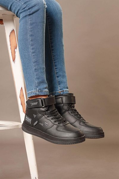 Jump 27834 Pantofi sport cu velcro, negru, unisex, pentru copii