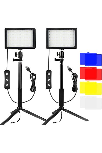 NEEWER Neewer 2-pack mini panels 8 filters, with tripods 116 cm
