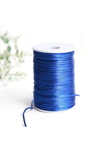 Bimotif Floş ip Saks Mavisi, 2 mm  1 metre