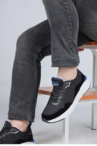 Jump 28040 Black - Gray Men's Sneaker Casual Sneakers