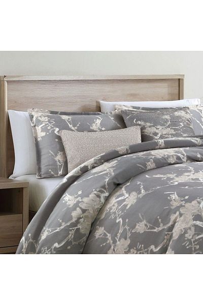 Orange Bed & Bath Shangai Grey | 100% cotton duvet set double 8 pieces
