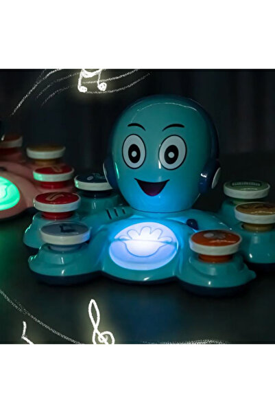 Salamandra Kids Caracatiță muzicală pentru bebeluși, educativă și interactivă, 18+ luni, albastru