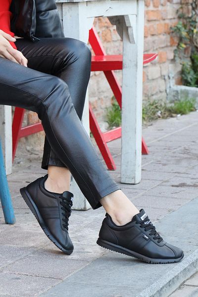 Jump 22211 Black Skin Tenis damă Pantofi sport casual