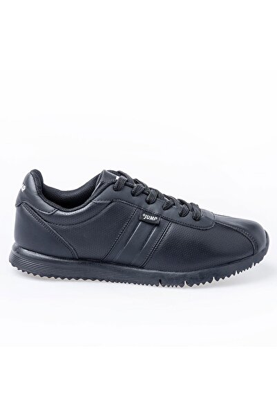 Jump 22211 Siyah Cilt Kadın Sneaker Günlük Spor Ayakkabı