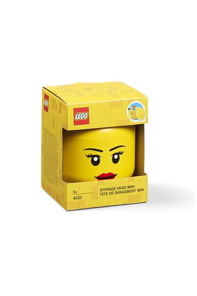 LEGO Mini storage box for LEGO minifigure head girl