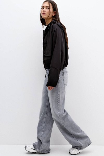 Pull & Bear Short lightweight jacket with hood
