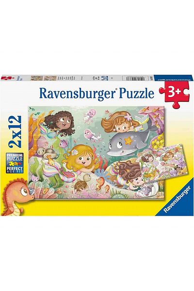RAVENSBURGER Fairytale Girls Puzzle, 2X12 Pieces
