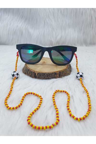 HAPPY HANDMADE ZİNCİR-GÖZLÜK ZİNCİRİ-FUTBOL TEMALI ERKEK ÇOCUK GÖZLÜK ZİNCİRİ-ÇOCUK HEDİYESİ-23 NİSAN HEDİYELİK