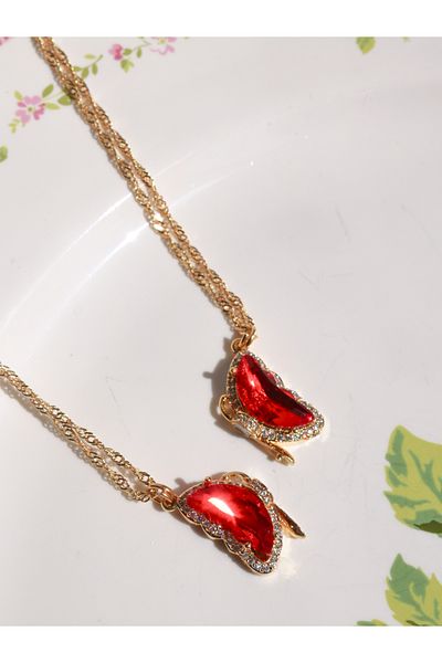 Reorah Collection Dreamy Magnetic Dating Necklace Red