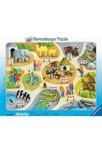 RAVENSBURGER Frame Puzzle Let's Count to 5, 17 Pieces