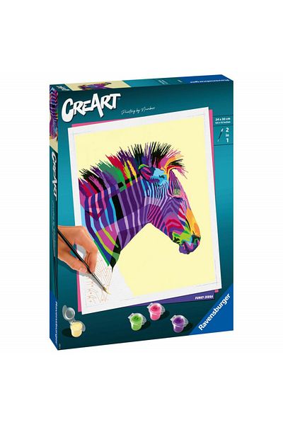 RAVENSBURGER Paint By Numbers - Zebra
