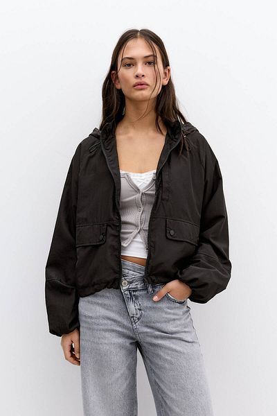 Pull & Bear Short lightweight jacket with hood