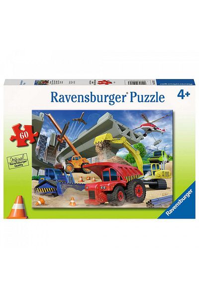 RAVENSBURGER Puzzle Vehicule De Constructii, 60 Piese