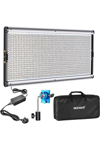 NEEWER Neewer Bi Color 1320 LED Panel with included accessories and carrying bag