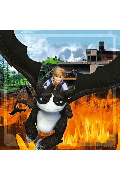 RAVENSBURGER How to Train Your Dragon Puzzle, 3X49 Pieces