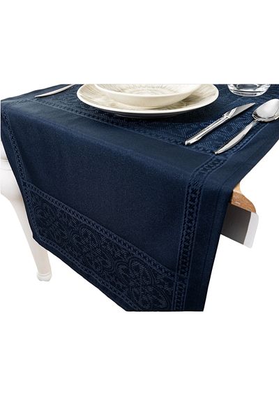 Madame Coco Moroccon Runner - Navy Blue - 45X160 cm