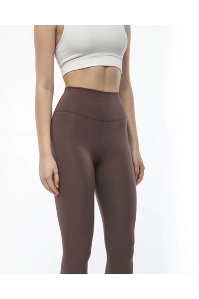 leyla sanat sanata yeni bir bakış açısı Leyla Art a New Perspective on Art High Waist Athlete Straight Leggings - Brown