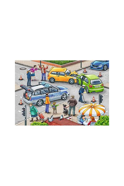 RAVENSBURGER Police Puzzle, 2X12 Pieces