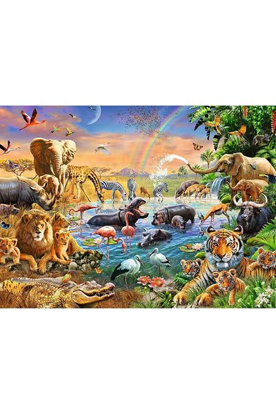 RAVENSBURGER Jungle Spring Puzzle, 100 Pieces