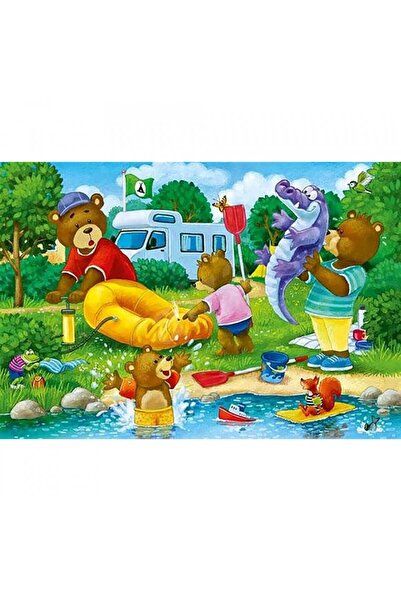 RAVENSBURGER Puzzle Ursi In Camping, 2X24 Piese