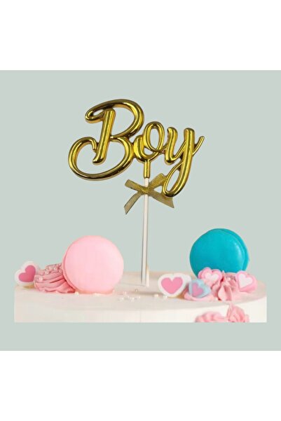 Behind party store كيك توب جولد ستيك زخرفة مقاس 17 سم